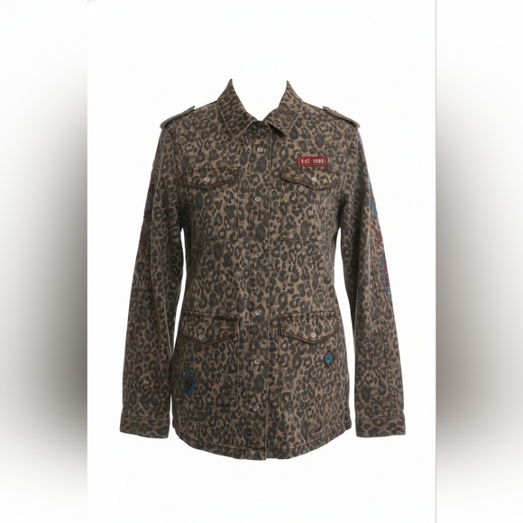 Cowgirl Tuff Leopard Print Jacket - Picture 2 of 6